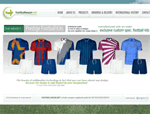 Tablet Screenshot of footballwear.net